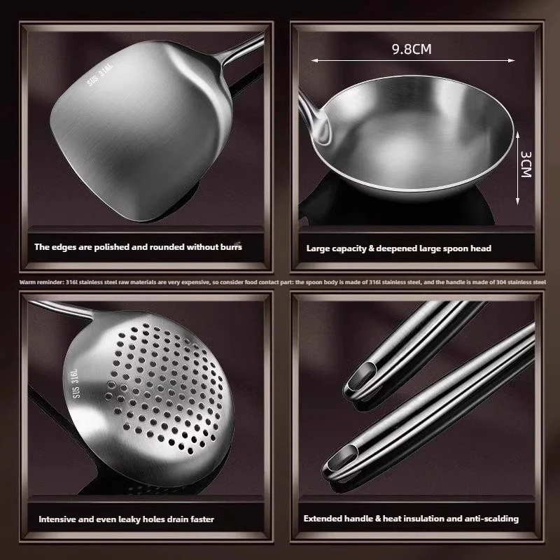 316 Stainless Steel Wok Spatul - đánh giá và giá Offset Spatula Set