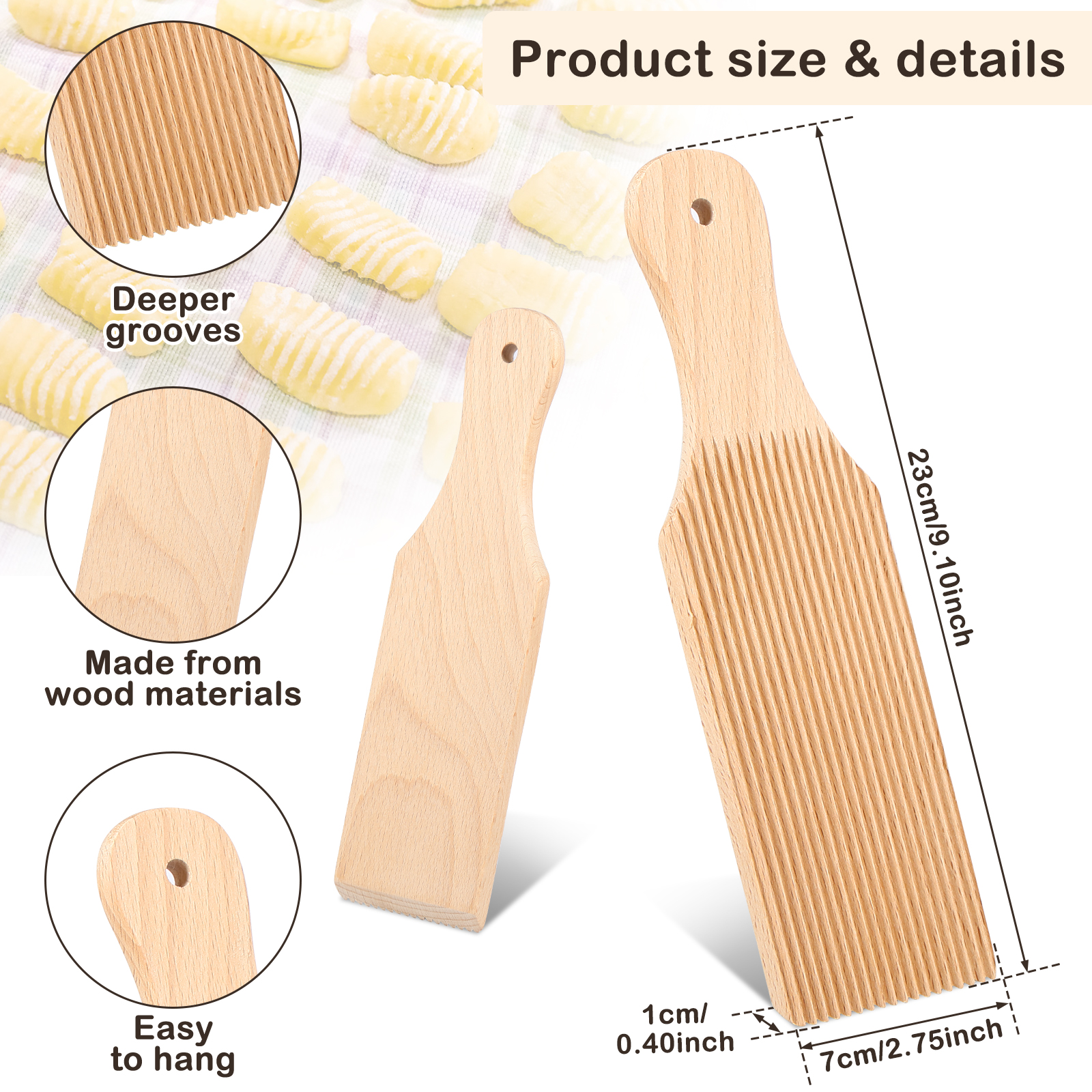 Wooden Gnocchi Board for Itali - đánh giá và giá Kitchen Baking Aid