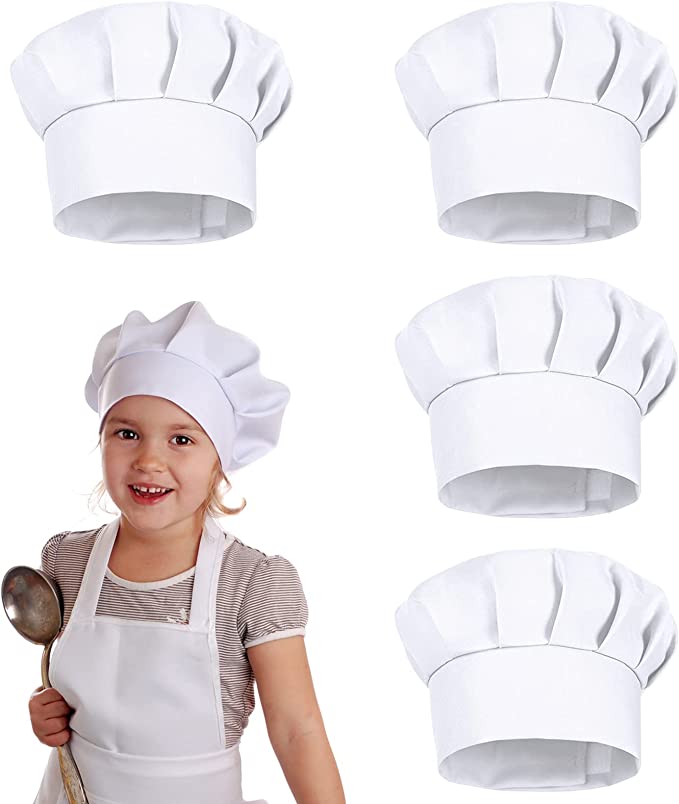 4PCS White Party Cap Hat Costu - đánh giá và giá Kitchen Baker
